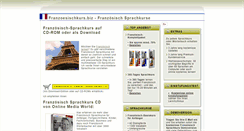 Desktop Screenshot of franzoesischkurs.biz